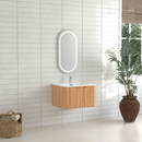 24" Wall-Mounted Floating Bathroom Vanity