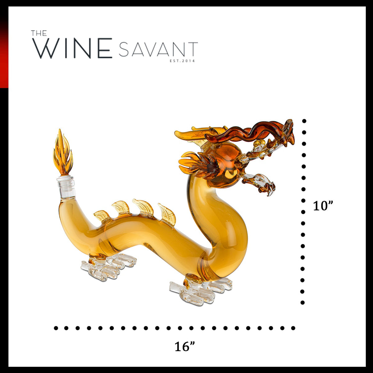 Dragon Drinking Decanter - Whiskey and Wine Decanter Large 10x16" (600ml), photo 7 of 7