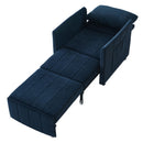 Upholstered Convertible Sleeper Sofa With 5 Position Backrest, Side Pockets, Storage by HouseOfZazla