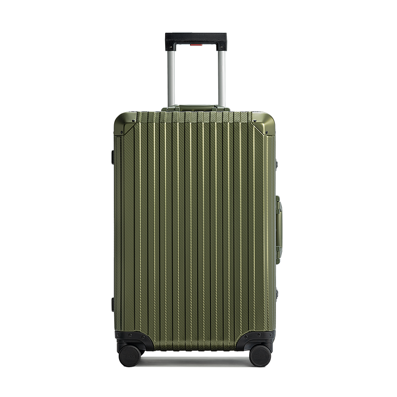 TREVA Aluminum Suitcase Army Green