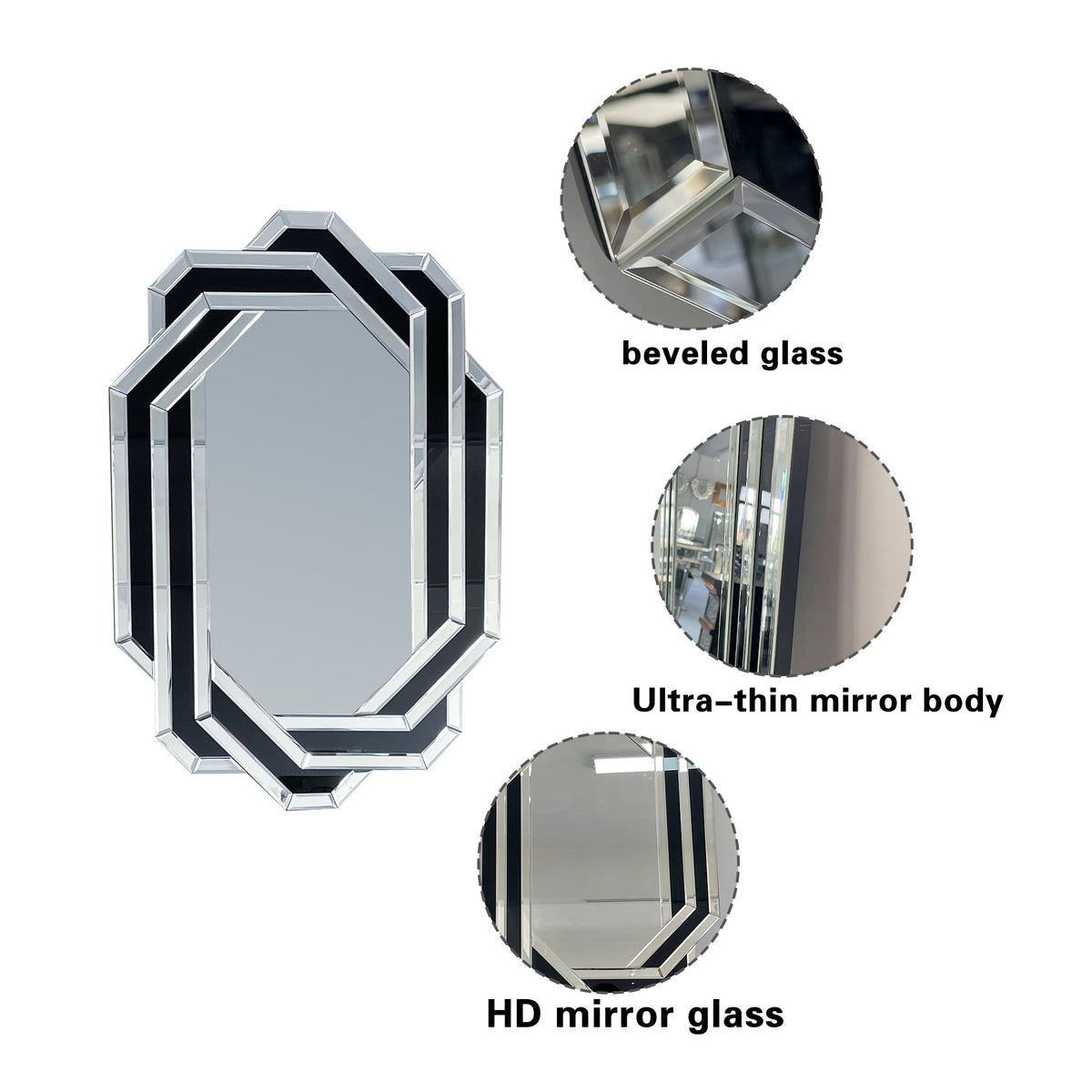 Decorative Mirror for Wall - Modern Bathroom Vanity Mirror, photo 7 of 10
