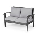 The Contoured All-Weather Wicker Loveseat by Christopher Knight Home