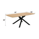 Lawton 7-Piece Dining Room Set - Natural / Black / Gray by HouseOfZazla
