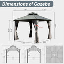 8' X 8' Hardtop Gazebo