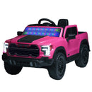 12V Kids Ride On Car With Remote Control, 4 Wheel Shock Absorption, Multifunctional Music Player Perfect Gift For Toddlers - Pink by HouseOfZazla