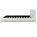 Elegant Upholstered Bed With Solid Wood Frame, King by HouseOfZazla