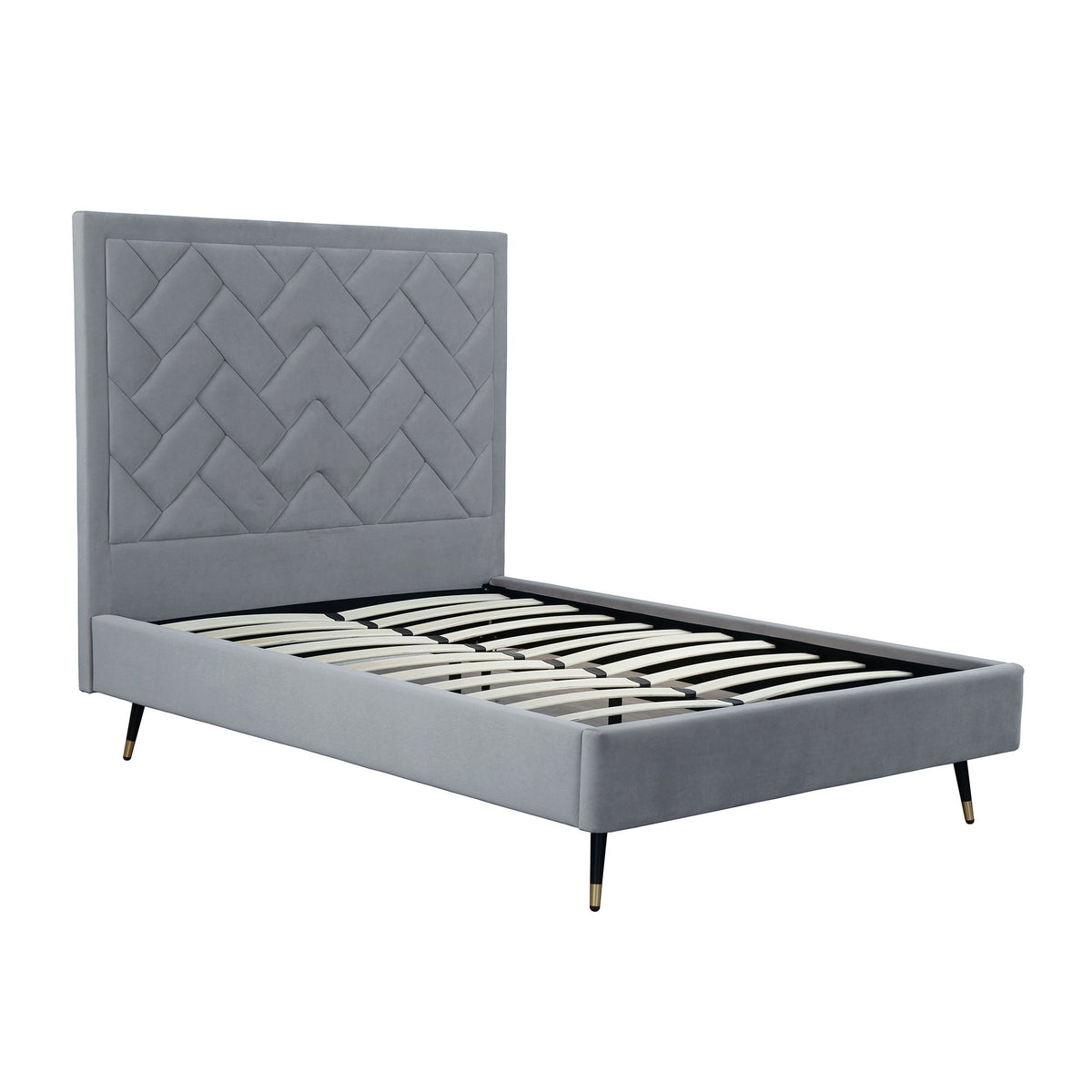 Crosby - Bed With Upholstered Headboard And Slats, photo 16 of 40