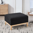 Upholstered Storage Ottoman With Reversible Lid Coffee Table, Foot Stool by HouseOfZazla