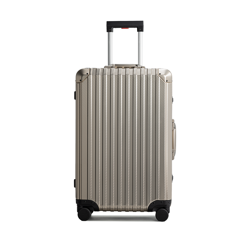 TREVA Aluminum Suitcase Champagne