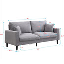 Modern Upholstered 2 Piece Sofa Set With 3 Seater And 2 Seater by HouseOfZazla