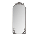 Full Body Arched Mirror With Vintage Carved Applique by Unique Piece Furniture