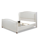 Carmen - Upholstered Wingback Panel Bed Frame by HouseOfZazla