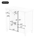 Modern Bathroom Vanity With Ceramic Sink, Freestanding by HouseOfZazla