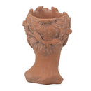 D7X11" Visage Head Bust Planter - Brown by Unique Piece Furniture