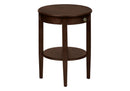 Accent Table, 2 Tier, Transitional - Espresso by HouseOfZazla