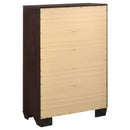 Hadfield - 5 Drawer Chest In Rich - Dark Brown by HouseOfZazla