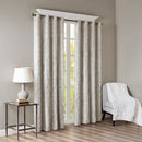 Knitted Jacquard Damask Total Blackout Grommet Top Curtain Panel by HouseOfZazla
