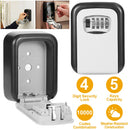 Key Lock Box Keys Storage Lock Box with 4 Digits Combination Resettable Codes Wall Mounted Outdoor Waterproof Cover