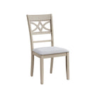 Ferris - 7 Piece Dining Set With Cross Back Chairs And Rectangular Table - Antique White