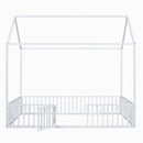 Metal House Bed With Fence And Door by HouseOfZazla