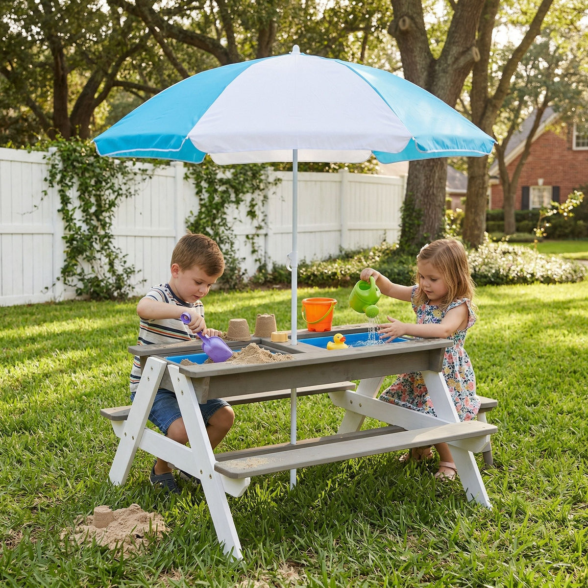 Kids Picnic Table With Sand and Water Table Conversion, photo 3 of 31
