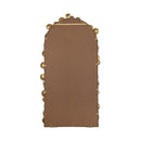 Full Length Arched Wall Mirror With en Leaf Accents Decorative Mirror For Living Room Bedroom - Gold by HouseOfZazla