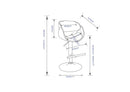 Amery - Mid Century Modern Adjustable Swivel Bar Stool by HouseOfZazla
