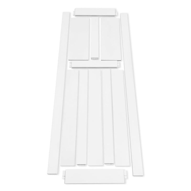 36" x 80" Five Panel Wood Primed Standard Door Slab, DIY Unfinished Solid Wood Paneled Door, Interior Single Door Slab