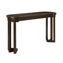 4 Piece Bar Table Set with3 PU Upholstered Bar Stools, Breakfast Table with 3 Padded Stools Solid Wood Counter Height Dining Table Set for Living Room, Dining Room. Espresso by Montret
