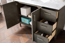 James Martin Metropolitan 48" Dual Mount Single Bathroom Vanity, Silver Oak