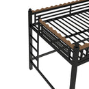 Full Size Loft Bed with Ladders and Storage Shelves