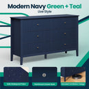 Modern 6 Drawer Fluted Dresser by HouseOfZazla