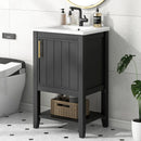 20" Bathroom Vanity with Sink and Storage Rack by HouseOfZazla