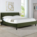 Aspen - Vertical Tufted Modern Headboard Platform Bed Set by HouseOfZazla