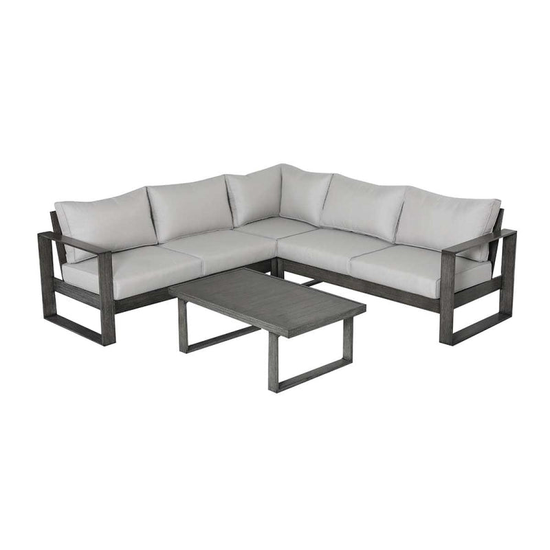 Walsh 4-Piece Aluminum Sectional Sofa Set, photo 2 of 19