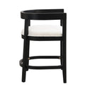 Modern Rubberwood Counter Stool Set With Upholstered Seats by HouseOfZazla