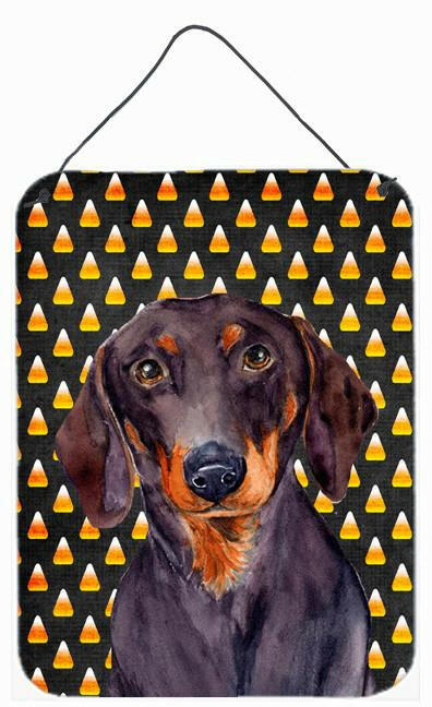 Dachshund Candy Corn Halloween Portrait Wall or Door Hanging Prints