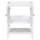 Bathroom Vanity Base Only, Soild Wood Frame, Bathroom Storage Cabinet With Doors And Open Shelf by HouseOfZazla