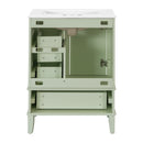 Bathroom Vanity, Modern Bathroom Cabinet With Sink Combo Set, Bathroom Storage Cabinet With A Soft Closing Door And 3 Drawers, Solid Wood Frame by HouseOfZazla