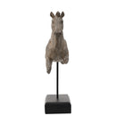 14x4.5x17' Antique Horse Statue On Stand by HouseOfZazla