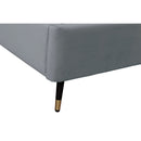 Crosby - Bed With Upholstered Headboard And Slats by HouseOfZazla