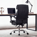 Executive Office Chair With Foot Rest, Adjustable Height - Black by HouseOfZazla