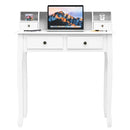 Writing Desk 2-Tier Vanity Desk Computer Desk with 4 Drawers by LJGDeals