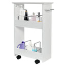 Slim Rolling 3-Tier Bathroom Mobile Shelving Cabinet wih Handle by LJGDeals