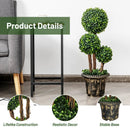 30 Inch Artificial Topiary Triple Ball Tree Indoor and Outdoor UV Protection by LJGDeals