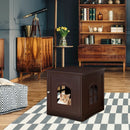 Side Table Nightstand Decorative Cat House by LJGDeals