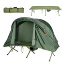 Cot Elevated Compact Tent Set with External Cover-Green by LJGDeals