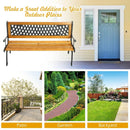 Outdoor Cast Iron Patio Bench by LJGDeals