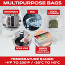 Vacuum Sealer Roll ( 11-inch)- Textured on Both Sides, 7.5 Mil Thickness