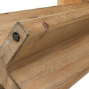 Clarence - Rectangular End Table - Antique Brown by HouseOfZazla